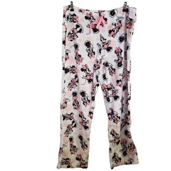Disney Minnie Mouse Elastic Drawstring Waist Sleepwear Bottoms - Picture 1 of 6